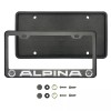 Aftermarket Products Alpina Laser Etched Matte Black Stainless Steel License