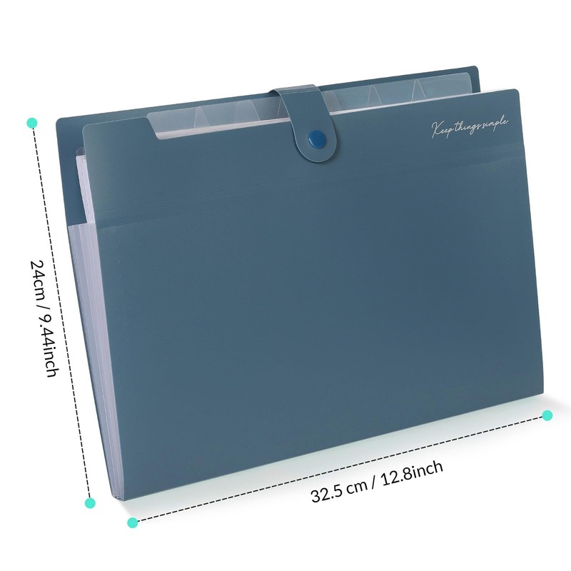 KONVINIT Document Folder A4 Document Bag Coloured Expanding Folder A4