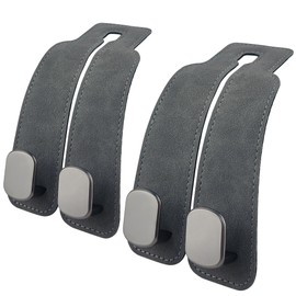 Crocode tears Car Purse Hook, 2Pcs Car Seat Back Storage Hook Metal Car Hooks for Headrest Leather Bag Holder Accessories