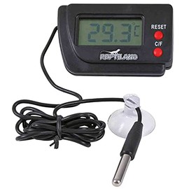 TRIXIE batteriebetriebener Temperaturmesser für Terrarien und Aquarien "Digitalthermometer, fernfühlend, 6,5 × 4 cm"- 76112