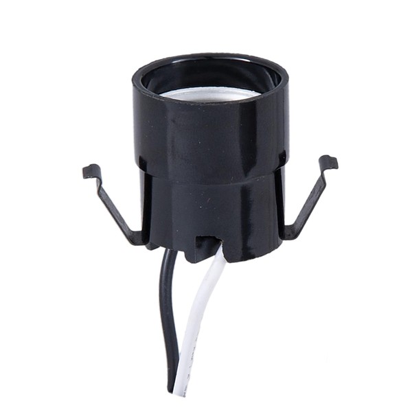 B&P Lamp® Edison Size Socket with Clip and 8 Inch