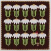 ANNA SUI 109482-0007-01 Towel Handkerchief Daisy (Brown) Women's Towel Hand