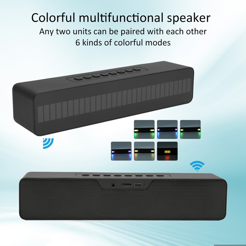LED Bluetooth Speakers Portable Multifunctional Wireless Bluetooth 5.0 Subwoofer with
