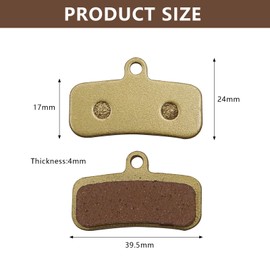 HAPPOW 2Pcs Brake Pad for Sur Ron Light Bee, Durable Motorcycle Brake Pad, High-Performance Disc Brake Pads, Metal Replacement Pads for Electric Bikes, Perfect for Urban and Off-Road Riding
