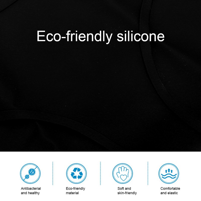Silicone Elastic Female Swimming Trunks Waterproof Antibacterial Swimming TrunksBlack