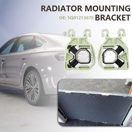 OTOTEC Pack of 2 Radiator Mounting Brackets Upper Radiator Holder OE 5Q0121367E Compatible with VW Compatible with Seat Compatible with Skoda