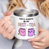 Gossby Bestie Gift for Women - 14oz BEST-TEA Insulated Tumbler