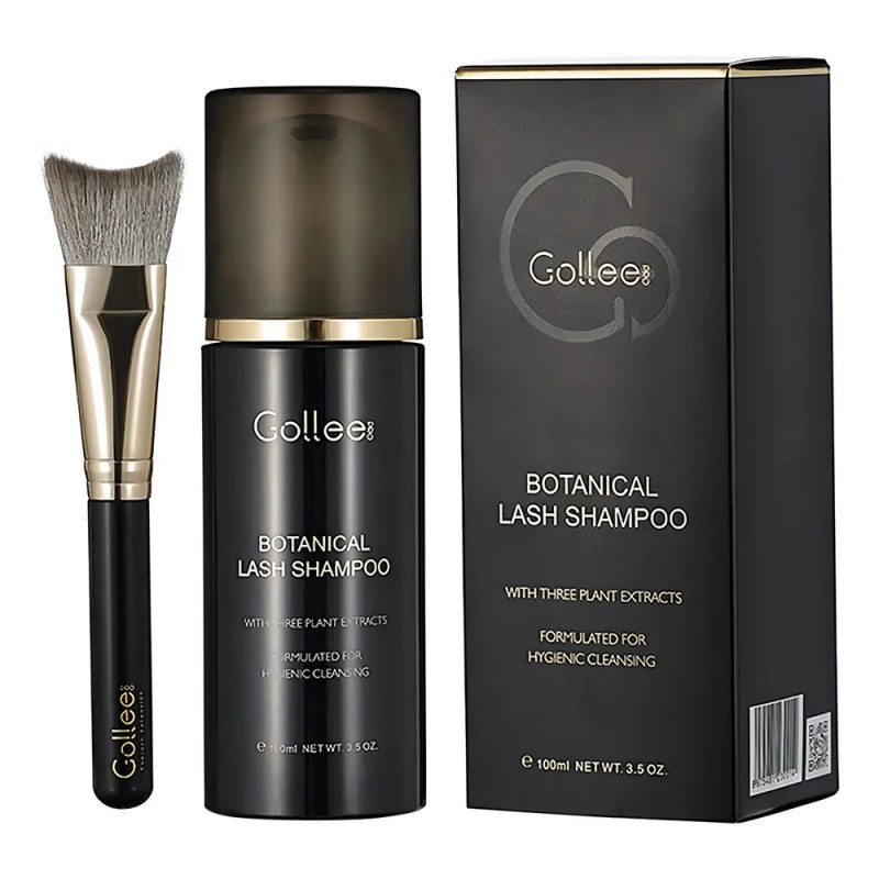 Lash Shampoo Espuma Gollee Limpieza Pestañas Hipoalergénico Blanco