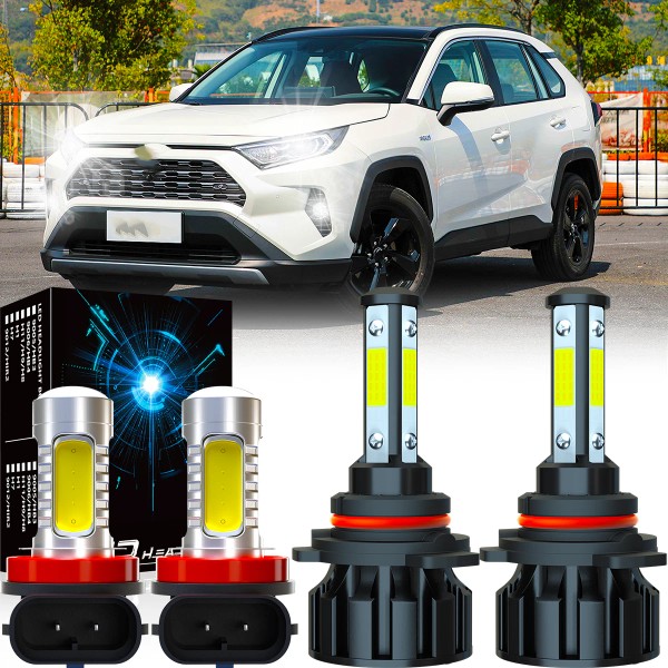 SHENKENUO For Toyota RAV4 2016 2017 2018 6000K 4pc LED