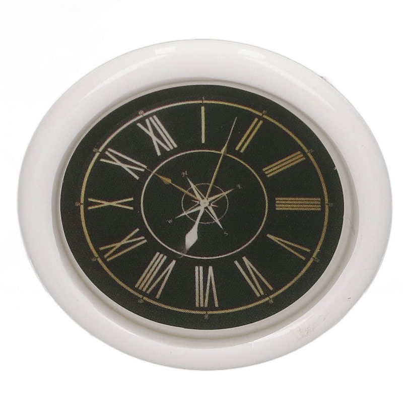 3 PCS Dollhouse Wall Clock 1:12 Dollhouse Miniature Round Wall