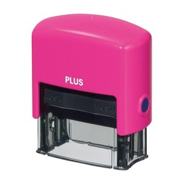 Plus Personal Information Protection Stamp "Fast Draw kesipon" Regular Impression: w38xh13 mm , safety pink