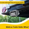 GearTrust Weld on Trailer Roller Wheel, Heavy Duty Steel Trailer