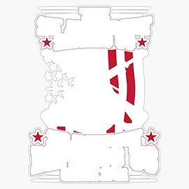 HOF Trading Amerian Pride Merica Patriotic The First Amendment Defines Us The 2Nd Amendment Defends Us Vinyl Sticker Waterproof Decal Laptop Wall Window Bumper Sticker 5"