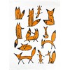 Half a Donkey The Scruffy Foxes large cotton tea towel