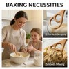 Higijapuf 2 Pack Danish Dough Whisk, Wooden Sourdough Stirrer 12.6