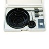 16 Pc Hole Saw Kit Sheet Metal Wood Steel Cutting