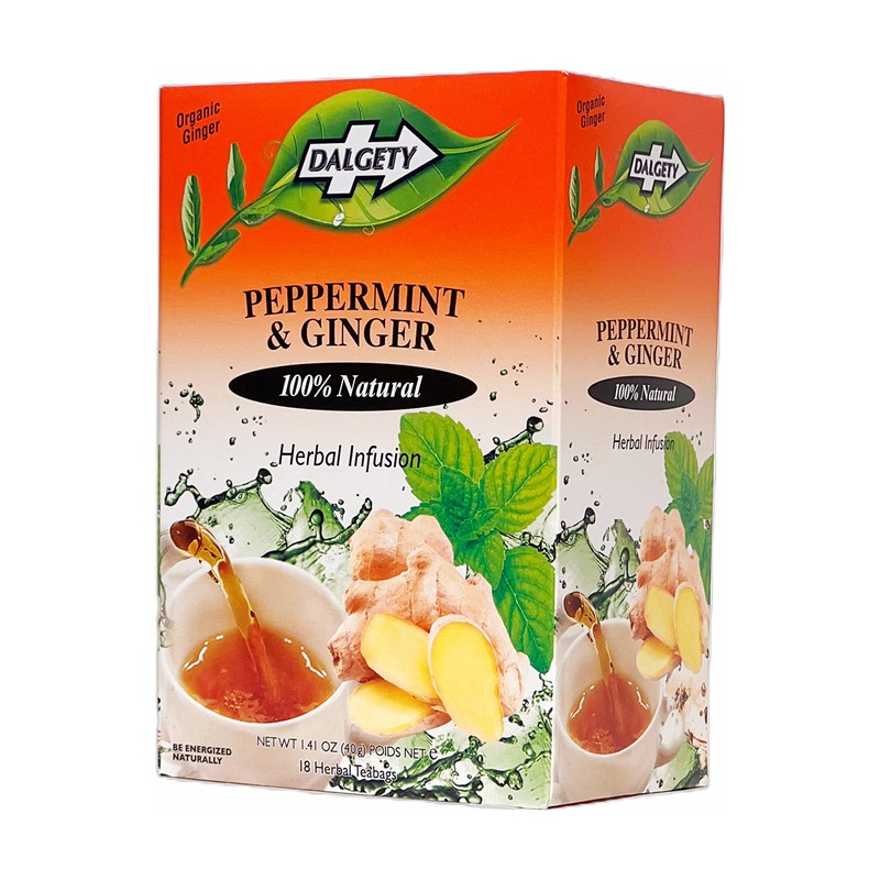 Dalgety Peppermint and Ginger Herbal Infusion 6x40g Cartons (6 Pack)