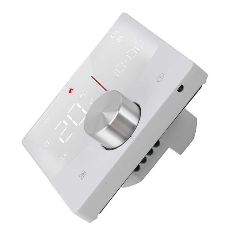 Smart Digital Thermostat 5A AC 95‑240V IP20 White Adjustable Backlight