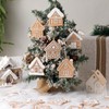 24 Pcs Christmas Gingerbread House Ornaments Gingerbread Hanging Decorations Silicone