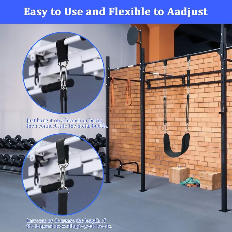 Favuit Fitness Hanging Straps, Cable Pulley Straps Weight Pulley System