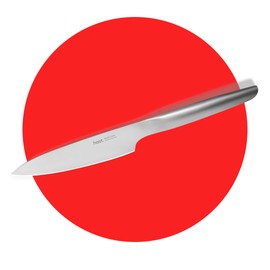 HAST 5.3-inch Utility Knife, Ultra-Sharp Professional Vegetable Knife, Japanse Carbon Steel, Lightweight, Ergonomic & Award-Winning Design, Sleek Stainless Steel Utility Knife