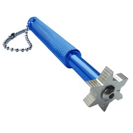Betgod Golf Groove Sharpener,Golf Club Groove Sharpener,Groove Sharpener,Club Sharpener,Groove Sharpening Tool - Generate Optimal Backspin - Suitable for U & V-Grooves (6 Heads) (Blue)