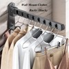 2 Pack Stainless Steel Clothes Hanger Drying Racks, Wall Mount