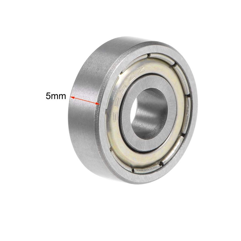 sourcing map 625ZZ Deep Groove Ball Bearing 5x16x5mm Double Shielded