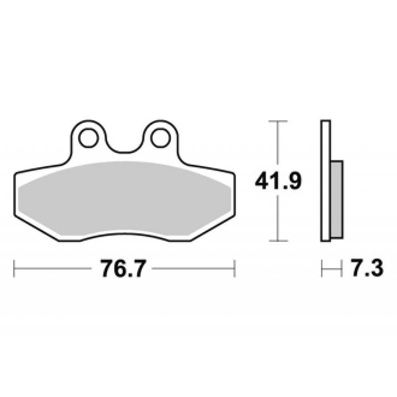 AP Racing Brake Pad for Moto Derbi 50 Senda Black