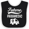 inktastic Future Paramedic Ambulance Baby Bib Black and White 31ef4