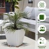 Yalikop 30 Pieces Invisible Plant Pot Feet Risers with Non