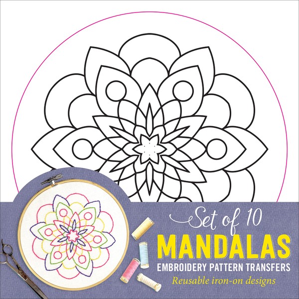 Mandalas Embroidery Transfers (set of 10 hoop designs!)
