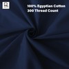Rehan & Co Single Fitted Sheet Navy 100% Egyptian Cotton