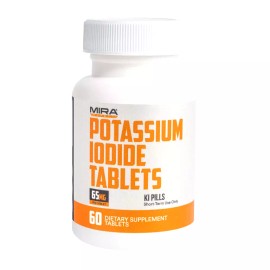 Mira Safety, Potassium Plus Iodine, 60 Tablets Brand New Factory Sealed