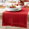 DII Variegated Tabletop Collection, Table Runner3x72, Tango Red