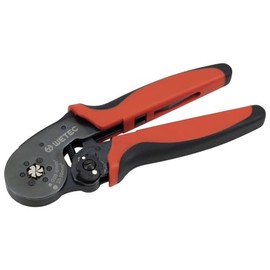 WETEC Crimping Pliers, Hexagonal Press Mould for Wire End Ferrules 0.08-16 mm², Side Sleeve Feed, Precise Crimping Connections & Ergonomic Design for Professional Applications