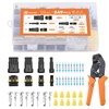 Filluck 349PCS Car Automotive Electrical Wire Connectors 1/2/3/4 Pin 24