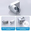 Shower Head Holder Universal 360°Adjustable Angle Chrome Plated Shower Holder