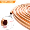 Copper Tubing 3/8" OD x 10 Ft YuJingKey, 99.9% C12200