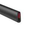 Self Adhesive Rubber Edge Trim, 3/32" U Shaped, 20Ft, Black
