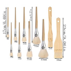 Changyeah Pinsel in Verschiedenen Größen,10 Pinsel,Pinsel,Pinsel professionelle Nylon Pinsel Zeichnen DIY,Brushes, Pinsel Farbe und Haus DIY,Malerei, Reinigung,Pinsel,Pinsel professionelle