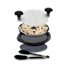 LOTFVARY Chicken Shredder 11” - Premium Chicken & Meat Shredder Tool Twist for Effortless Shreddering - Durable Essential for Home Chefs - Anti-Slip, Dishwasher Safe, Black