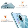 USTIYA Case for Honor 90 Lite Clear TPU Four Corners