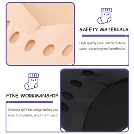 Baluue Men's Half Socks Toe Separation Five Toe Socks for Comfort Breathability