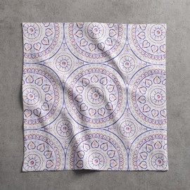 Maison d' Hermine Cloth Napkin 100% Cotton Decorative Washable Easter Table Napkins for Dining, Home, Wedding, Banquet, Buffet, Mandala - Spring/Summer (20”x20”)