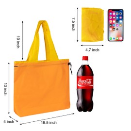 Reusable Grocery Bags Colorful Washable Foldable Shopping Tote Bag Lightweight