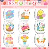 52 Pcs Easter Banner, Happy Easter Garland with Hanging Swirls,