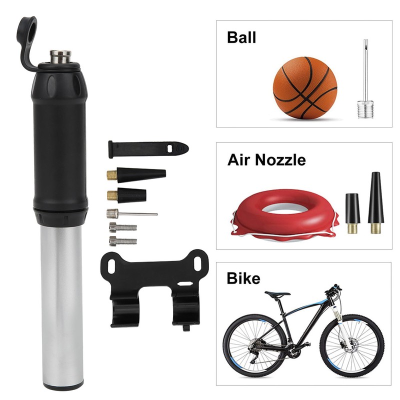Mini Portable Bicycle Hand Pump Aluminum Alloy Tire Air Inflator