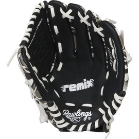 Rawlings | Remix T-Ball & Youth Baseball Glove | Right Hand Throw | 10.5" | Black