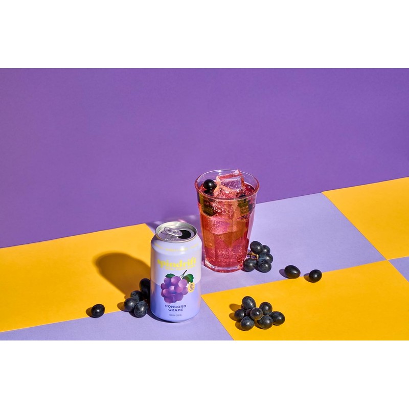 Spindrift "Concord Freeze" Grape Soda Made With Real Squeezed Fruit